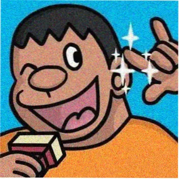 留言用户头像，像素风格湖蓝底色的剧集资料使用者标识